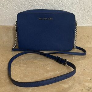 Michael Kors Blue Jet Set Crossbody